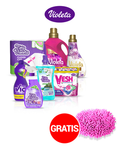 Violeta paket za kućanstvo + gratis krpa za podove