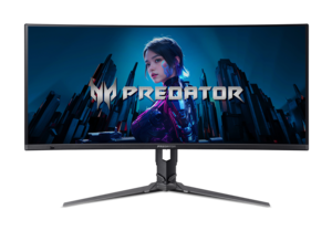 Acer Predator X34X5bmiiphuzx, UM.CXXEE.501, 34" UWQHD OLED, 240Hz, 0.03ms, 2x HDMI, DisplayPort, 3x USB, USB-C, zvučnici, zakrivljeni, monitor