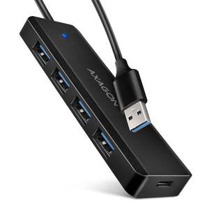 Axagon HUE-C1A USB HUB, 4xUSB 3.2, USB-A, USB-C power in