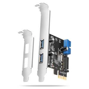Axagon PCEU-232RS PCIe kontroler, ext. 2xUSB 3.2, int. USB 19pin