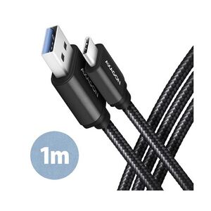 Axagon BUCM3-AM10AB kabel, USB-C na USB-A 3.2 Gen1, 1m, crna