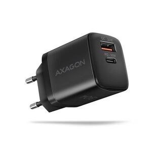 Axagon ACU-PQ30 zidni punjač, USB-C+USB-A, 30W, crni