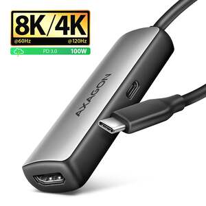 Axagon RVC-HI8KPD adapter USB-C > HDMI 2.1 8K @60Hz