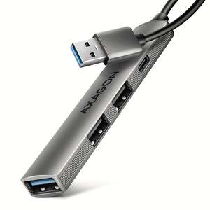 Axagon HUE-STA USB Hub Mini, 4xUSB-A, 1xUSB-C, 12cm USB-A kabel