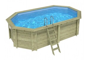 Drveni bazen NEMO 5,79x3,49 - V.1,45 m - metalni okvir