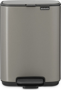 Brabantia Bo kanta s pedalom, 4 l, platina
