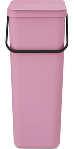 Brabantia Sort & Go koš za otpad, 40 l, roza