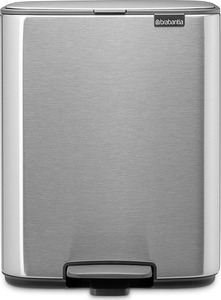 Brabantia Bo kanta s pedalom, 12 l, mat čelik