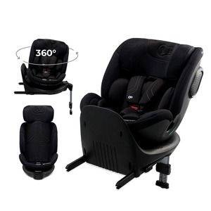 Kinderkraft autosjedalica XRIDER 2 i-Size 0-36 kg (40-150 cm) 360, crna