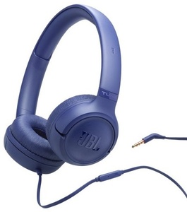 JBL Tune 530, žične on-ear slušalice, plave