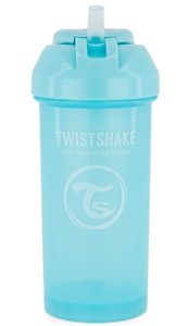 Twistshake bočica sa slamkom, 6+ mjeseci, pastelno plava, 360 ml