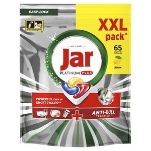 Jar Platinum+, kapsule za strojno pranje posuđa, 65 kom