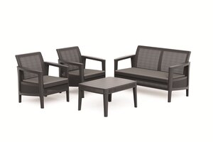 KETER Atlas Linea vrtna garnitura, grafit-tamno siva