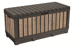 KETER vrtni spremnik Deco Kentwood  350L, pepeljasto-siva