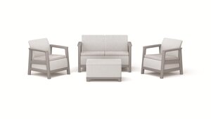 KETER Scandi Linea vrtna garnitura, siva