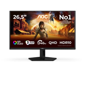 AOC AGON 27" Q27G41ZDF, QD-OLED, QHD, 240Hz, HDMI, DisplayPort, monitor
