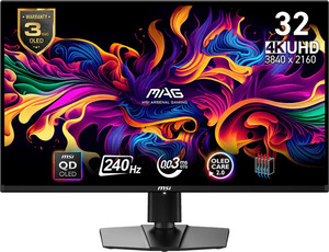 MSI MAG 321UPX, 31.5" UHD OLED, 240Hz, 0.03ms, 2xHDMI, DisplayPort, USB-C, monitor