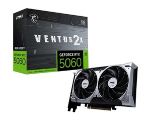 Grafička kartica MSI, VENTUS 2X OC nVidia GeForce RTX 5060 8GB GDDR7, PCIe 5.0, 3x DisplayPort, 1x HDMI (912-V537-002)