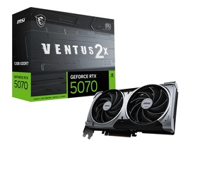 Grafička kartica MSI, VENTUS 2X OC nVidia GeForce RTX 5070 12GB GDDR7, PCIe 5.0, 3x DisplayPort, 1x HDMI (912-V532-003)