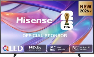 Hisense 43" Hi-QLED Smart TV 43E7S, 4K Ultra HD, VIDAA Smart, 60Hz Game Mode Plus
