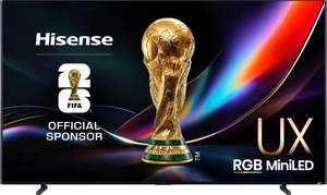 Hisense 116" RGB-MiniLED TV 116UXQ, 4K Ultra HD, VIDAA Smart, Hi-View AI Engine, 165Hz Game Mode Ultra