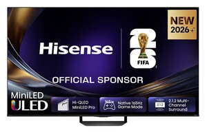 Hisense 85" ULED MiniLED TV 85U7S PRO, 4K Ultra HD, VIDAA Smart, Hi-View AI Engine Pro, 165Hz Game Mode