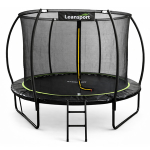 Trampolin LINE 305 cm - crni - zeleni