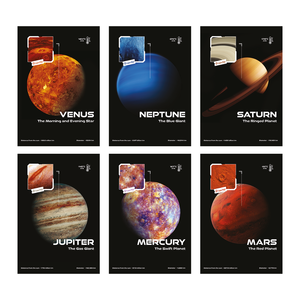 Set bilježnica Planet vibe, A4 kvadratići, 40 lista, meki uvez, 10 KOM