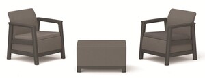 Keter Scandi Linea balkonski set, Mountain Grey & Graphite