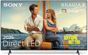 SONY 75" BRAVIA 3 Direct LED TV K75S35B.CEI, 4K UHD, Google Smart TV, HDR