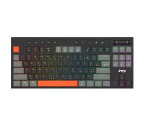 MS ELITE K-703C, mehanička, Red switch, US ANSI, gaming tipkovnica, veličina 98%, RGB, žičana, crna, MSP10042