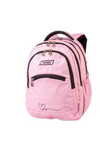 Školski ruksak, TARGET, 2U1 CURVED PINK HEART