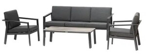 Hesperide set vrtnog namještaja Pavane 261 x 80 x 142 cm, siva