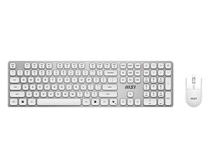 MSI Forge K210 W Combo US, bežična tipkovnica + miš, USB receiver, bijela (S11-43US319-Y92)