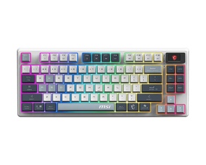 MSI Forge GK600 TKL W Sky, Sky switch, US layout, TKL, bežična tipkovnica, siva, S11-43USP01-HH9