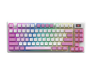 MSI Forge GK600 TKL W Violet, Violet switch, US layout, TKL, bežična tipkovnica, siva, S11-43USQ01-HH9