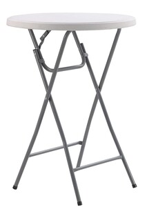 Denis okrugli barski stol, 80 cm, bijeli
