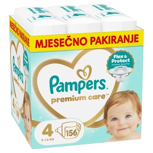 Pampers Premium Care pelene, vel. 4, 9-14 kg, 156 kom