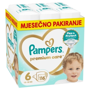Pampers Premium Care pelene, vel. 6, 13-18 kg, 116 kom