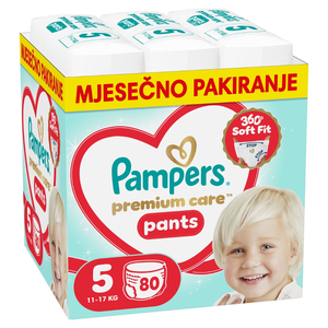 Pampers Premium Care Pants pelene gaćice, vel. 5, 11-17 kg, 80 kom