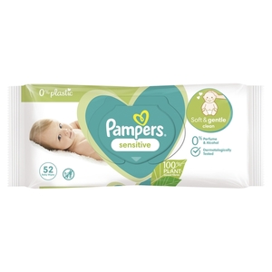 Pampers Sensitive vlažne maramice, 1 pakiranje, 52 kom