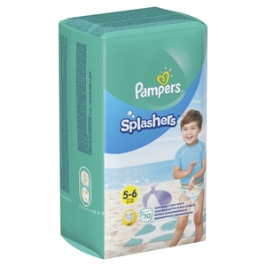 Pampers Splashers jednokratne pelene za kupanje, vel. 5-6, 14+  kg, 10 kom