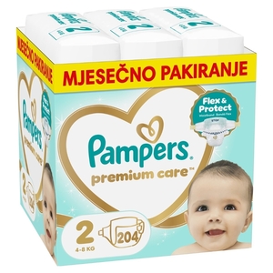 Pampers Premium Care pelene, vel. 2, 4-8 kg, 204 kom