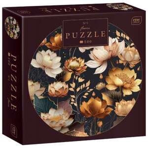 Interdruk puzzle 500 kom okrugle Flowers 1