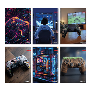 Set bilježnica Ilijanum Gamer, A4 linije, 52 listova, meki uvez, 10 KOM
