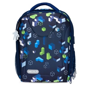 Školska torba, ergonomska, Belmil Sturdy Pixel Storm