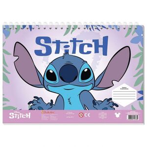 Diakakis Stitch blok za crtanje, 40 listova + šablona i naljepnice