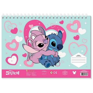 Diakakis Stitch blok za crtanje, 40 listova + šablona i naljepnice
