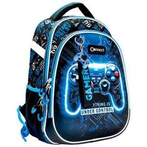 Školski ruksak, anatomski, Connect, XT Gamer Blue