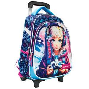 Školski ruksak, s kotačićima Connect, XT Gamer Girl